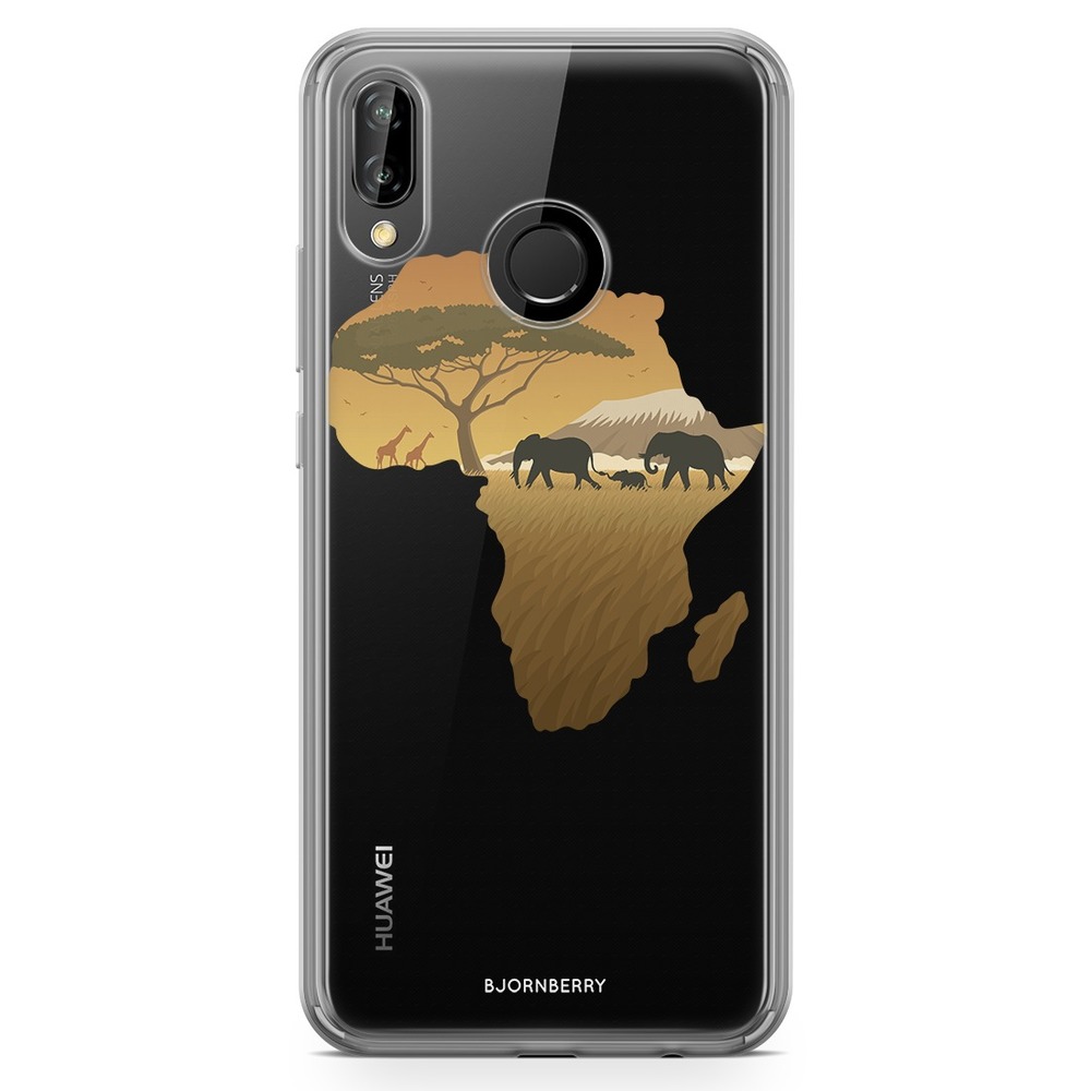 Huawei P20 Lite Fashion Skal - Afrika Brun