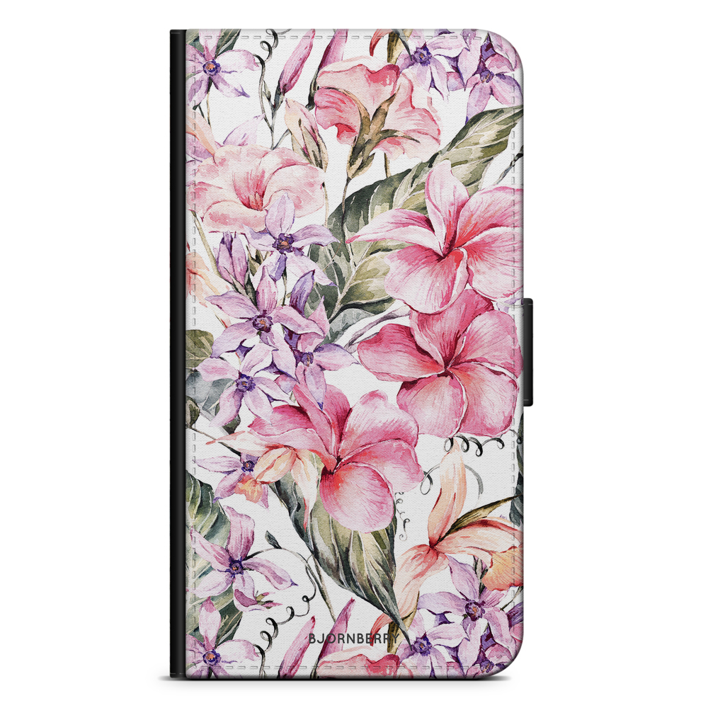 Samsung Galaxy Note 20 Plånboksfodral - Vattenfärg Blommor