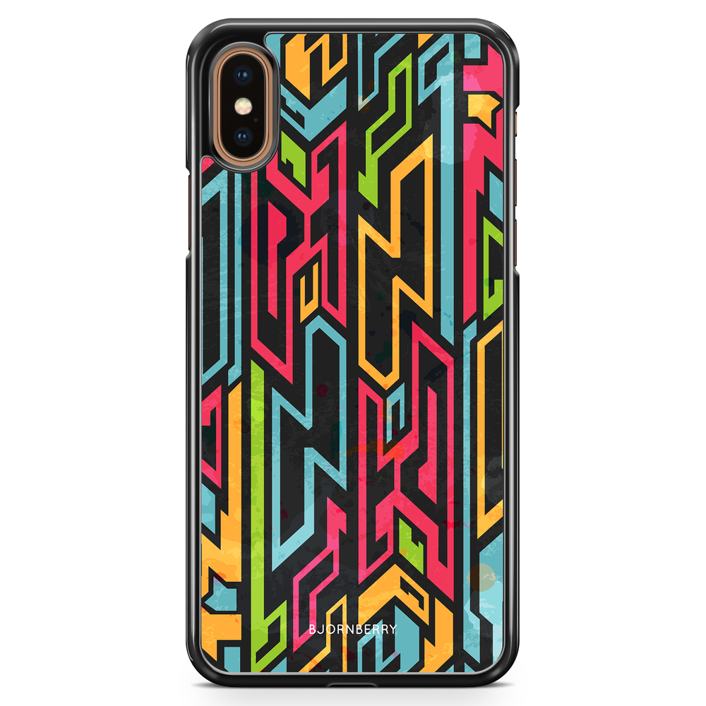 iPhone XS Max Case - Colored Tribal
