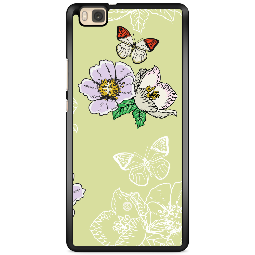 Huawei P8 Lite Case - Butterfly Flower