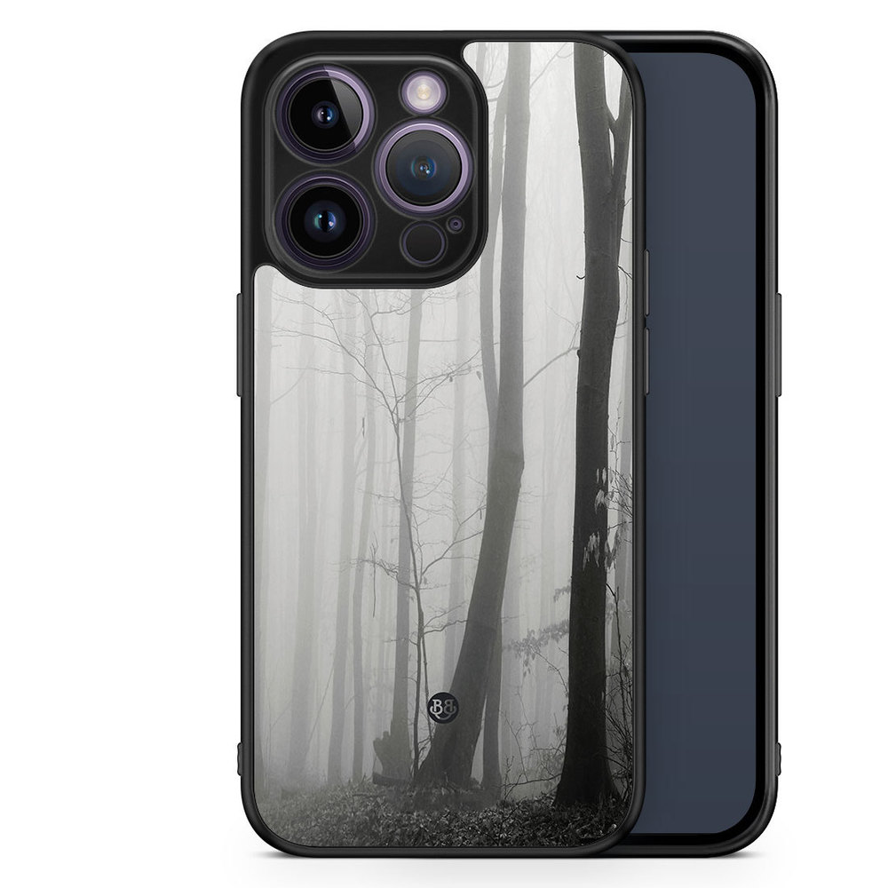 iPhone 14 Pro Case - Black/White Autumn