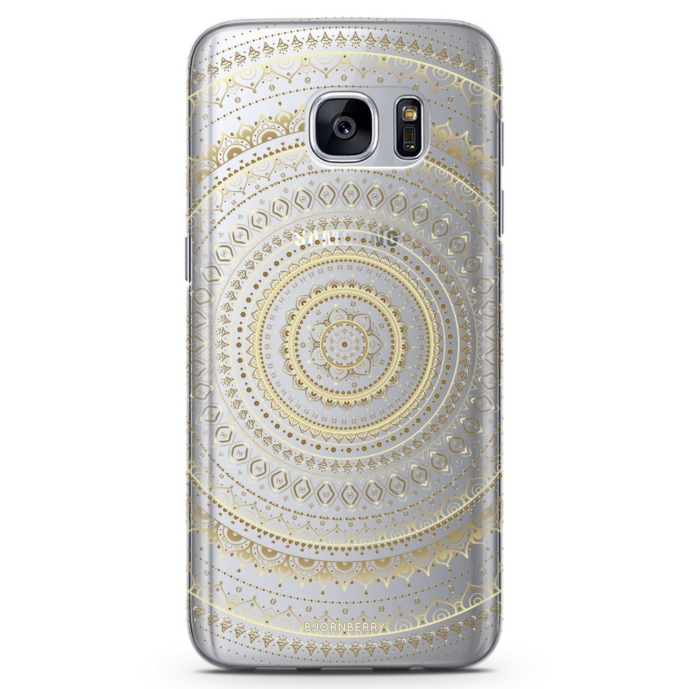 Samsung Galaxy S6 TPU Case - Gold Mandala