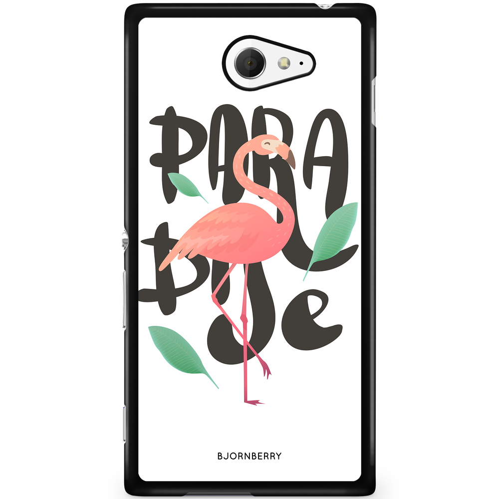 Sony Xperia M2 Aqua Case - Paradise Flamingo