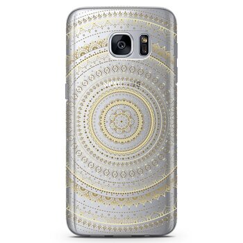 Samsung Galaxy S6 Edge TPU Case - Gold Mandala
