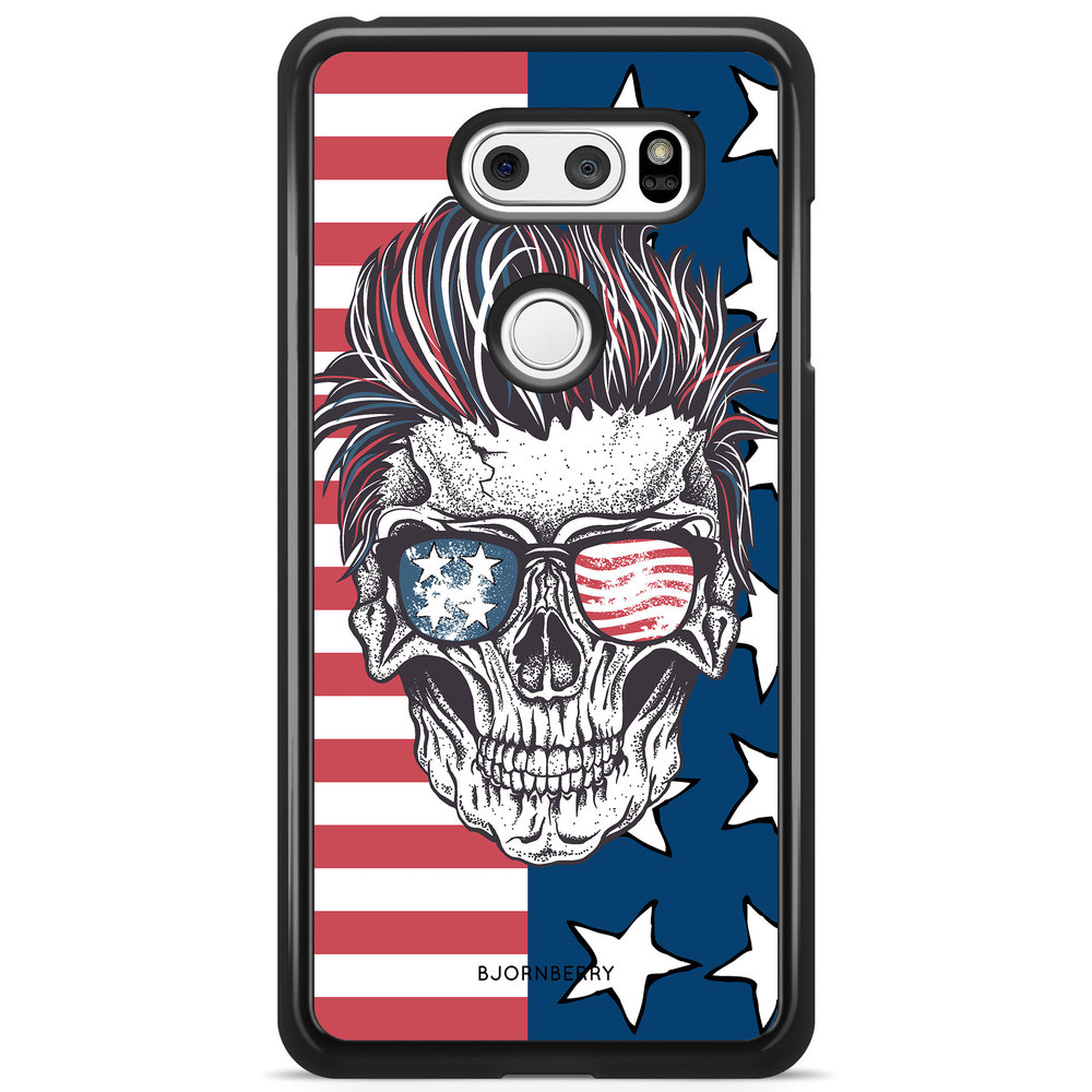LG V30 Case - USA Skull