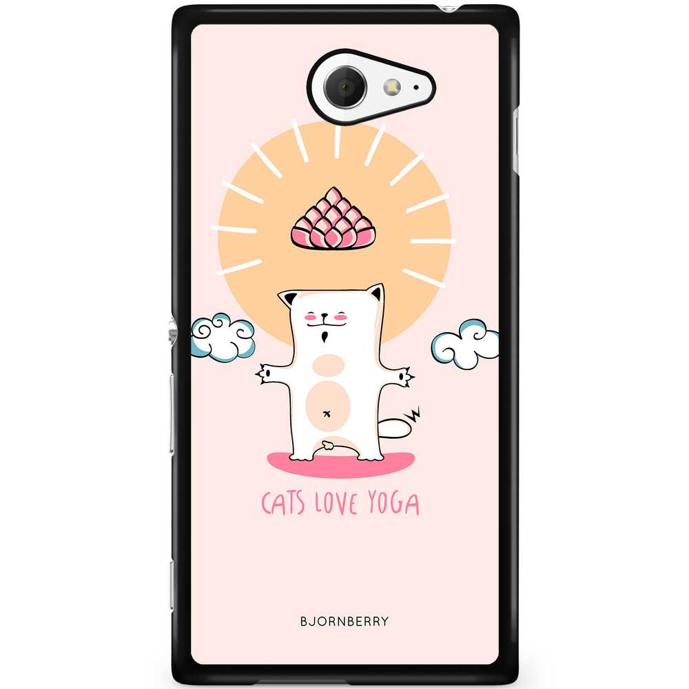 Sony Xperia M2 Aqua Case - Yoga Cat Nr1