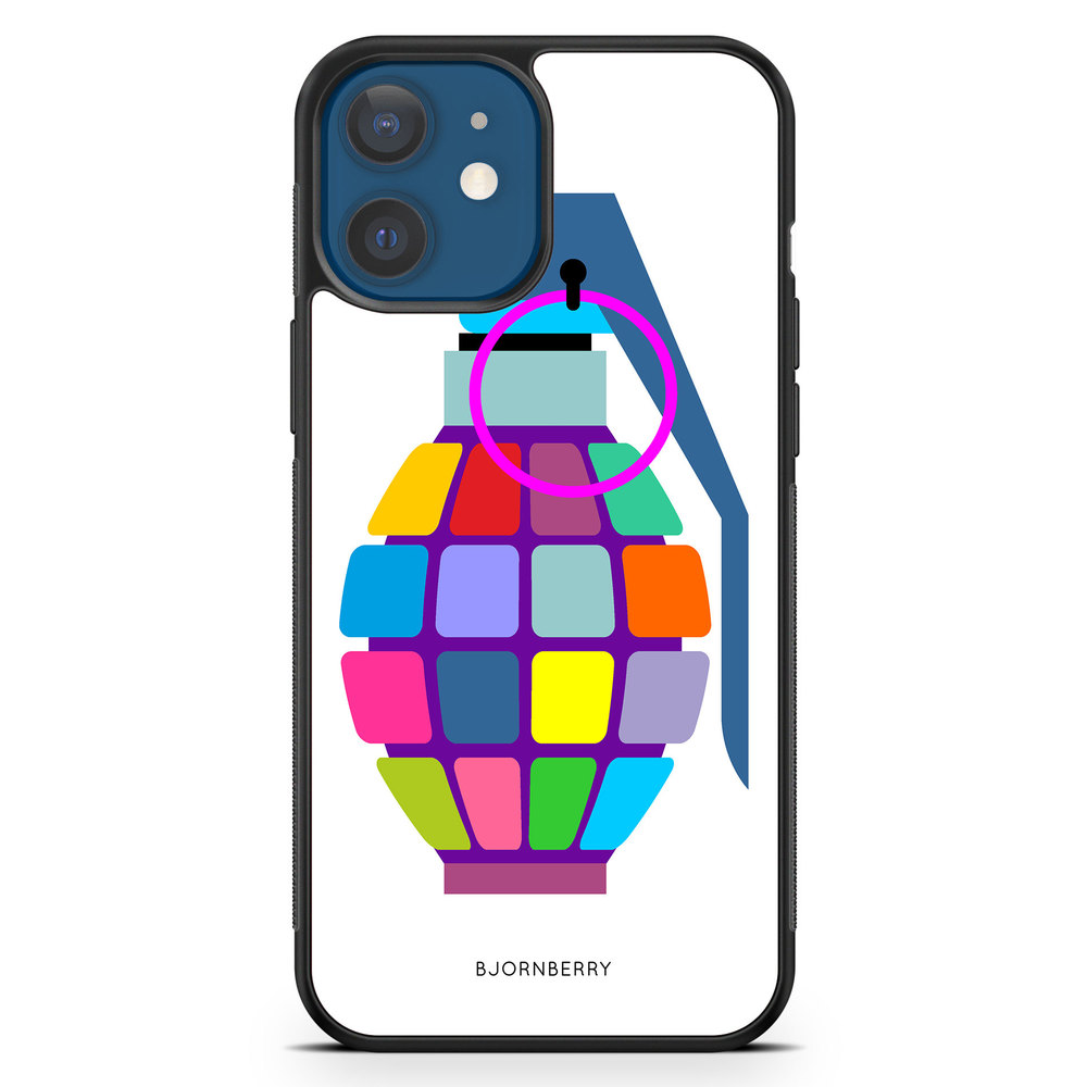 iPhone 12 Mini Case - Color Hand Granade
