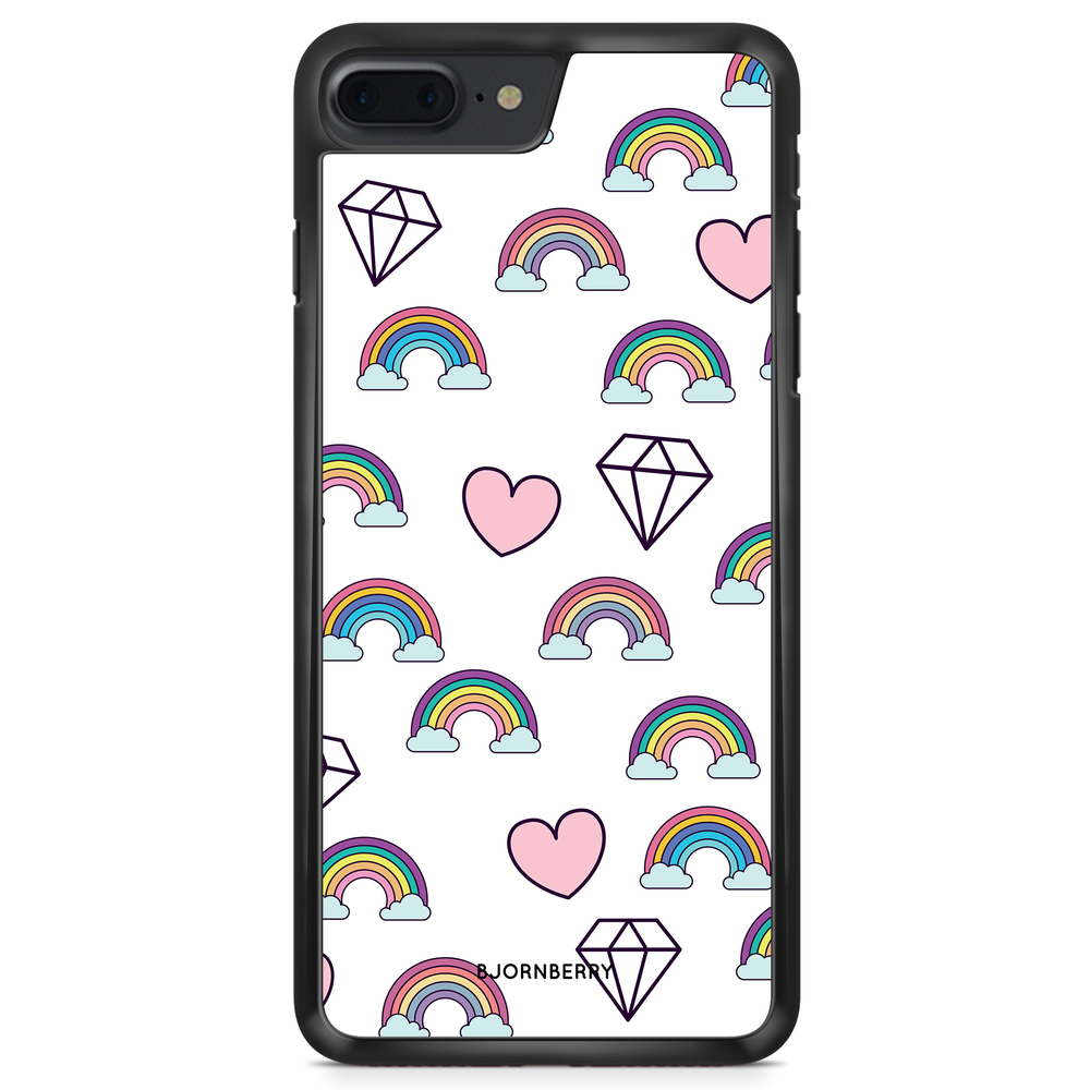 iPhone 8 Plus Case - Rainbows & Diamonds