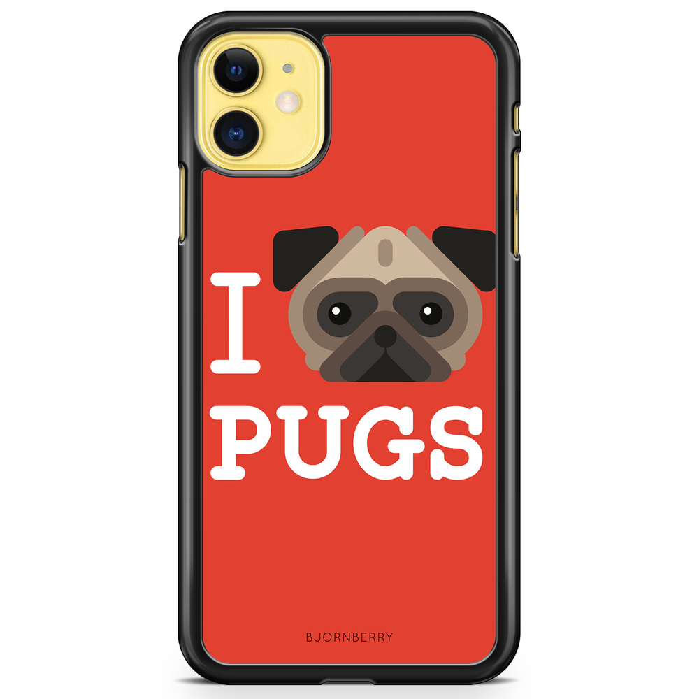 iPhone 11 Case - I Love Pugs
