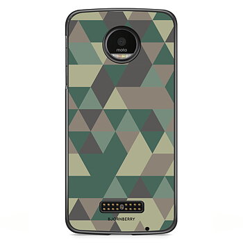 Moto Z2 Play Case - Camo Triangle