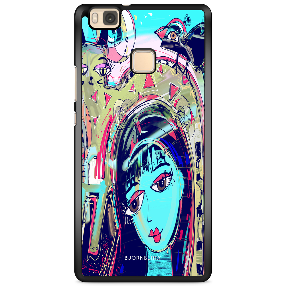 Huawei P9 Lite Case - Abstract Cat