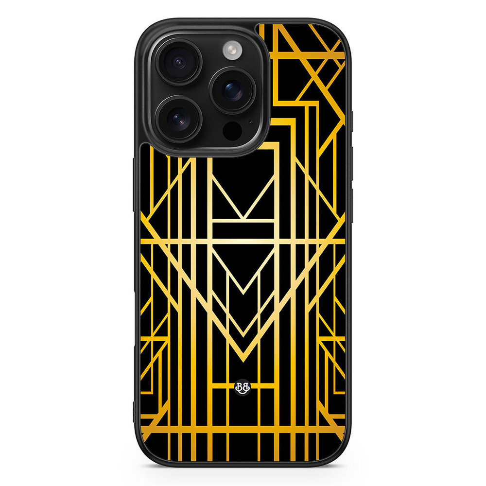 iPhone 16 Pro Case - Golden pattern