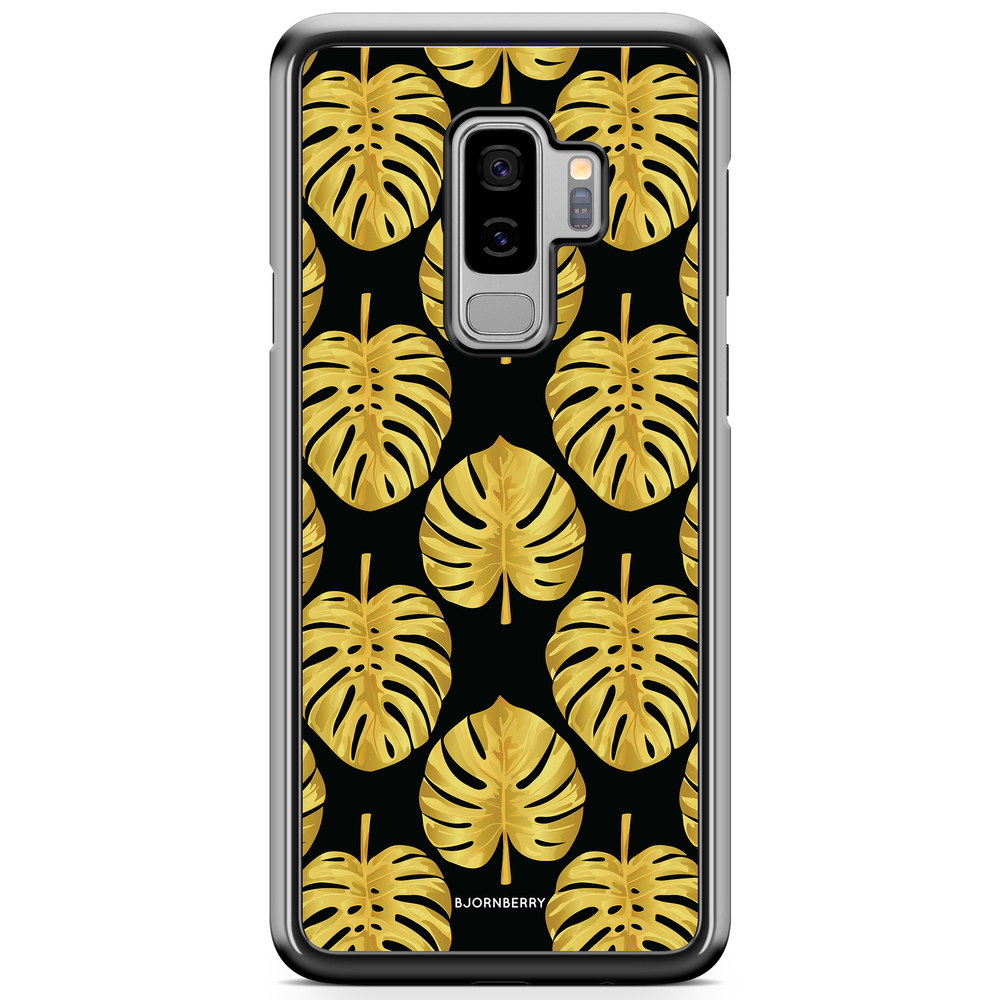 Samsung Galaxy S9 Plus Case - Gold Monstera