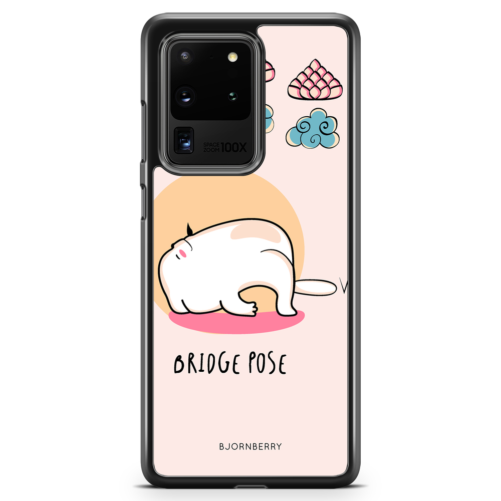 Samsung Galaxy S20 Ultra Case - Yoga Cat Bridge Pose