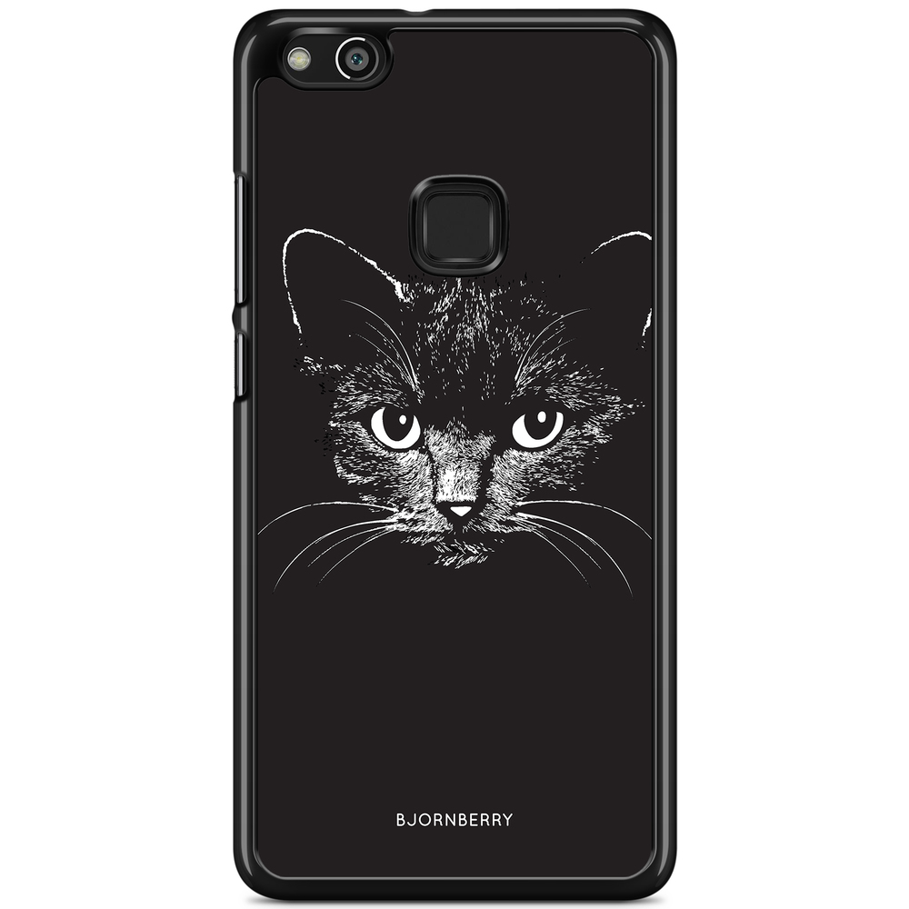 Huawei P10 Lite Case - Black/White Cat
