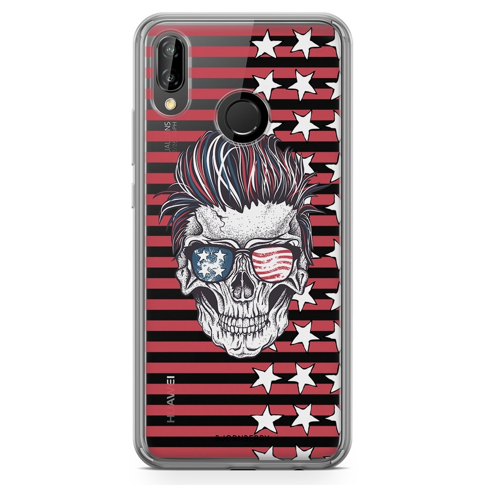 Huawei P20 Lite Fashion Skal - USA Döskalle