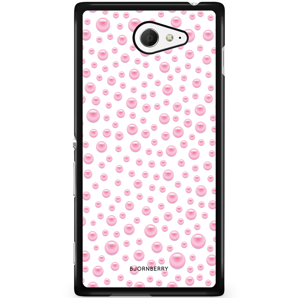 Sony Xperia M2 Aqua Case - Pink Pearls