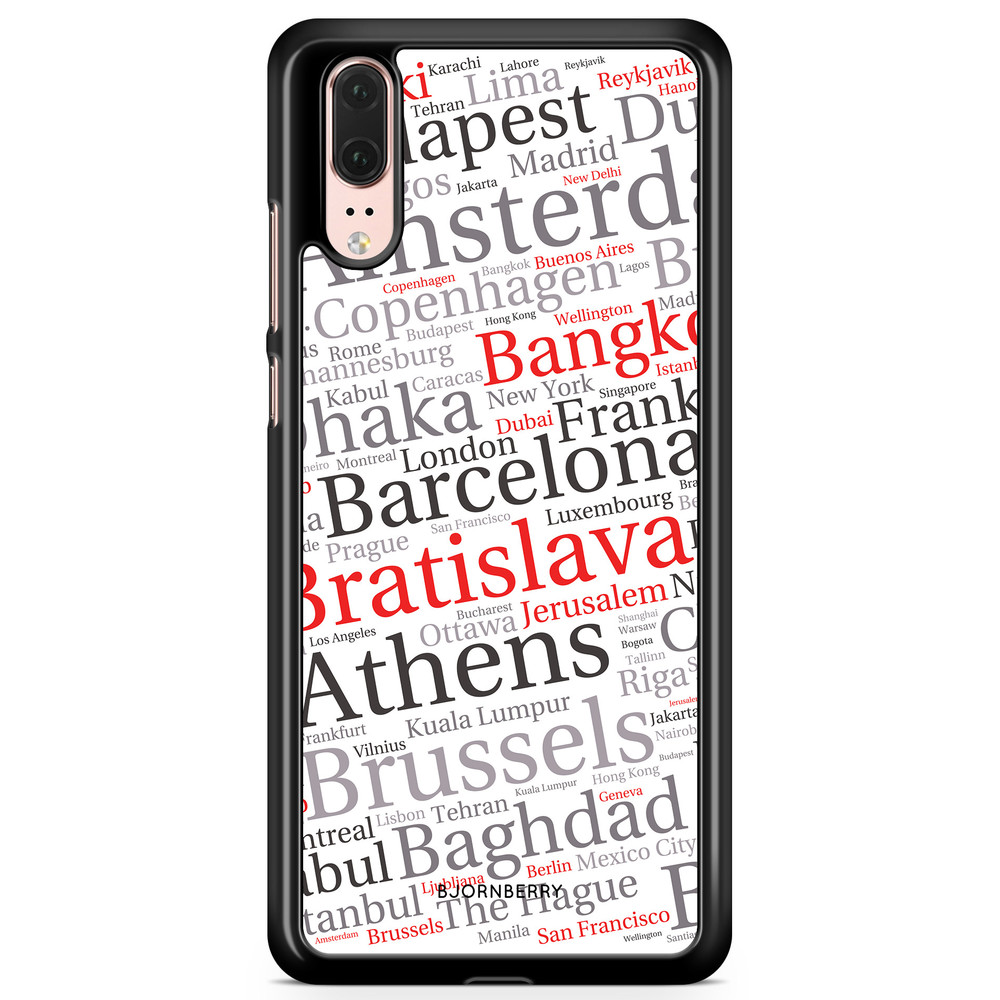 Huawei P20 Case - City Names