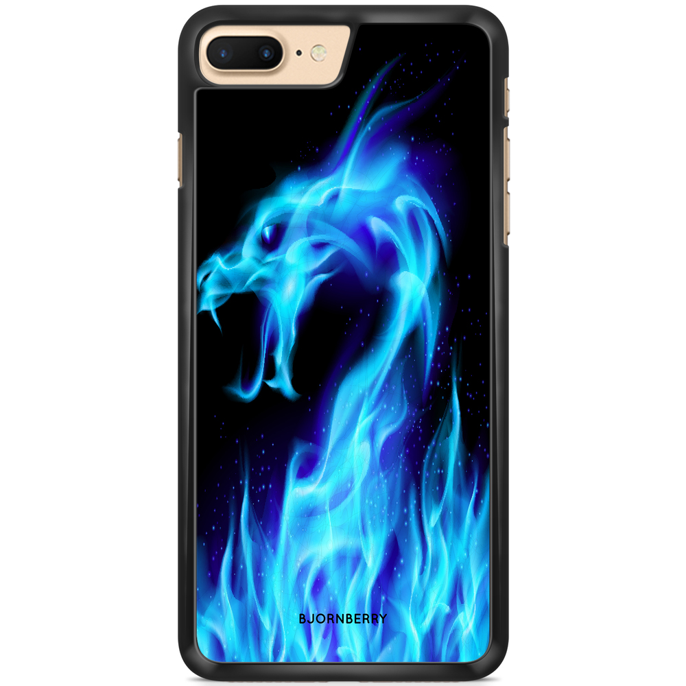 iPhone 7 Plus Case - Blue Flames Dragon
