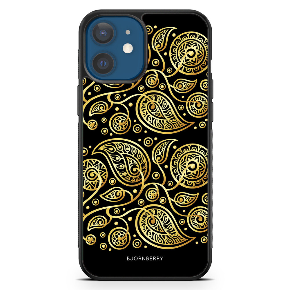 iPhone 12 Mini Case - Gold Flowers