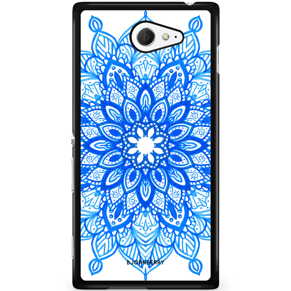 Sony Xperia M2 Aqua Case - Blue Mandala