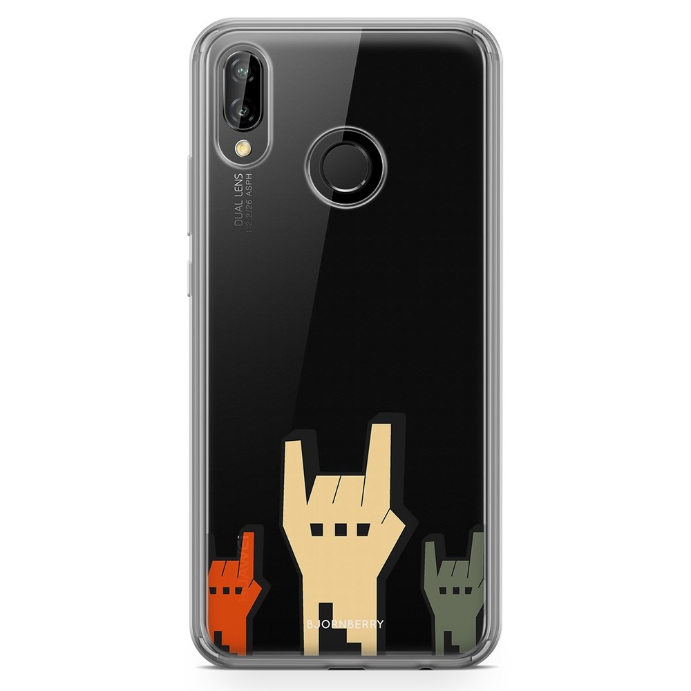 Huawei P20 Lite Fashion Case - Rock Hands