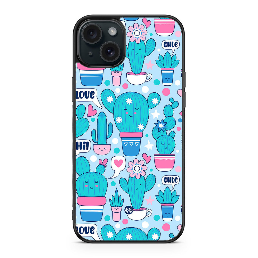 iPhone 15 Plus Case - Cute Cactus