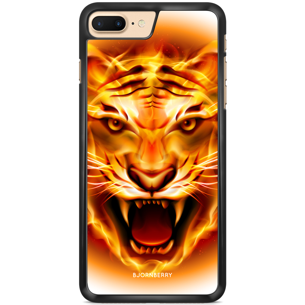 iPhone 7 Plus Case - Flames Tiger
