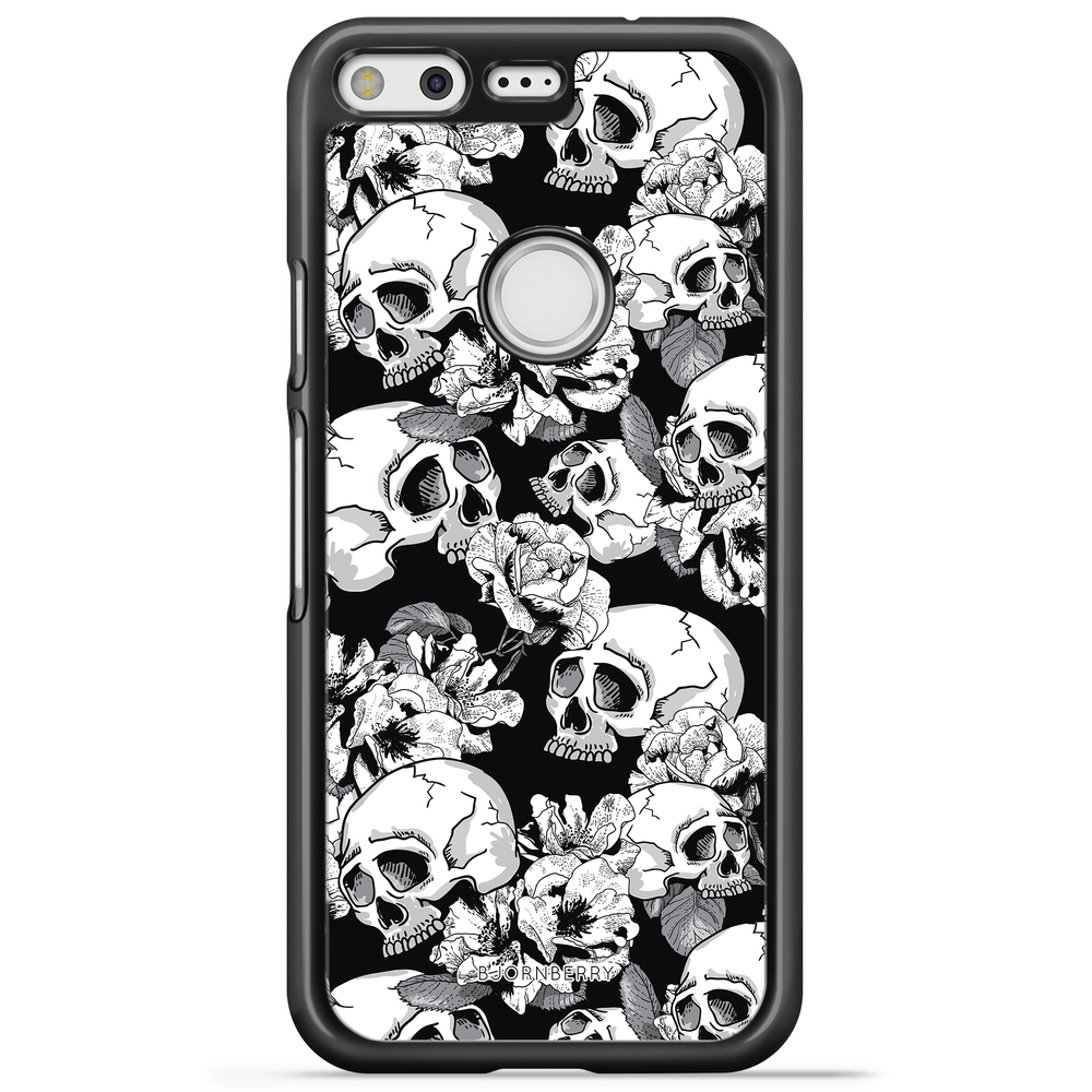 Google Pixel Case - Skull & Roses