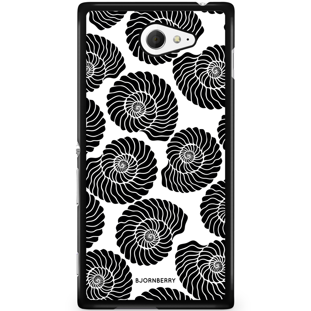 Sony Xperia M2 Aqua Case - Seashell BW