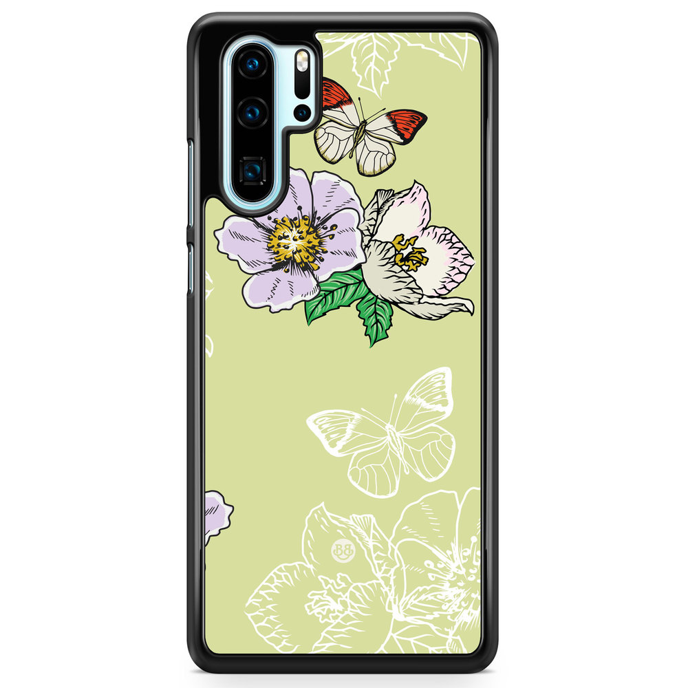 Huawei P30 Pro Case - Butterfly Flower