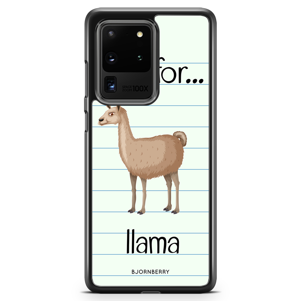 Samsung Galaxy S20 Ultra Case - L Is For Llama