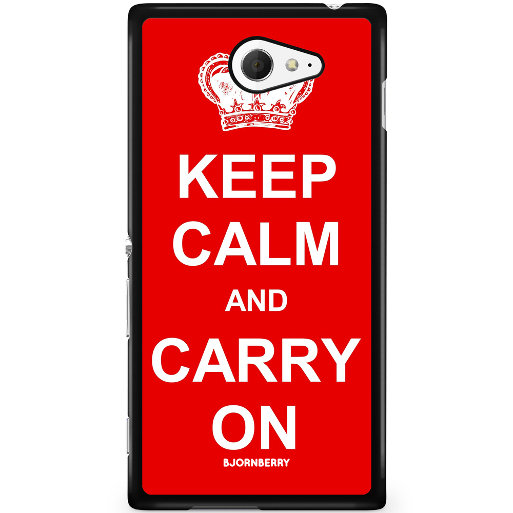 Sony Xperia M2 Aqua Case - Keep calm carry on