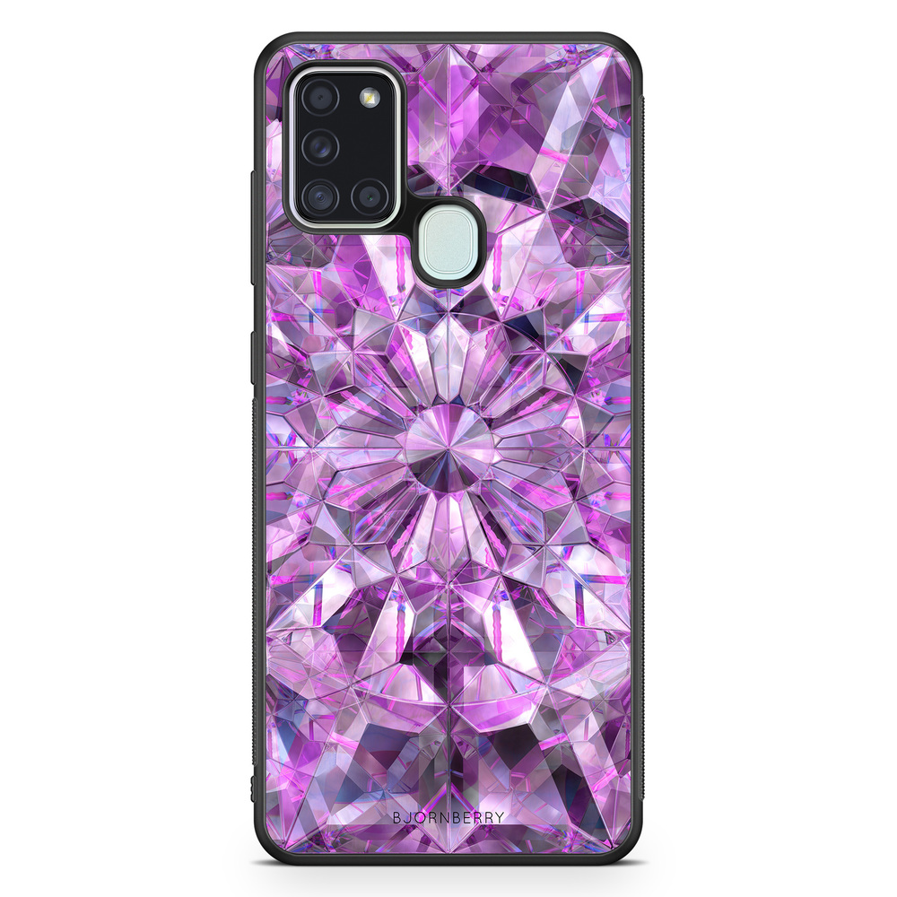 Samsung Galaxy A21s Case - Purple Crystals