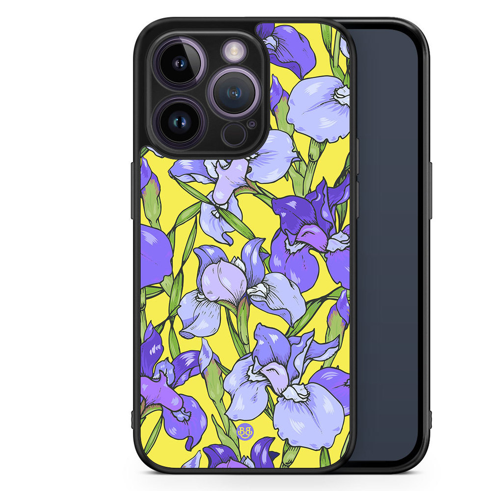 iPhone 14 Pro Case - Iris Flowers