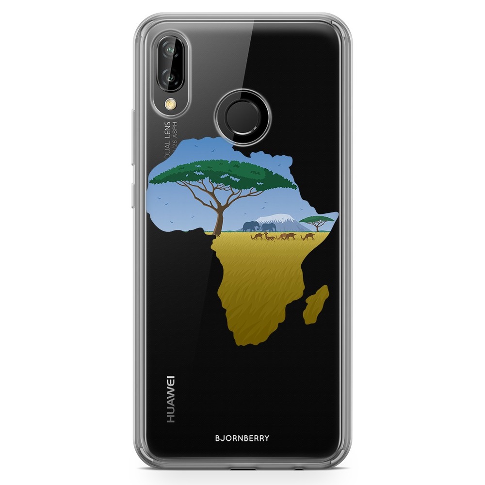 Huawei P20 Lite Fashion Skal - Afrika Blå