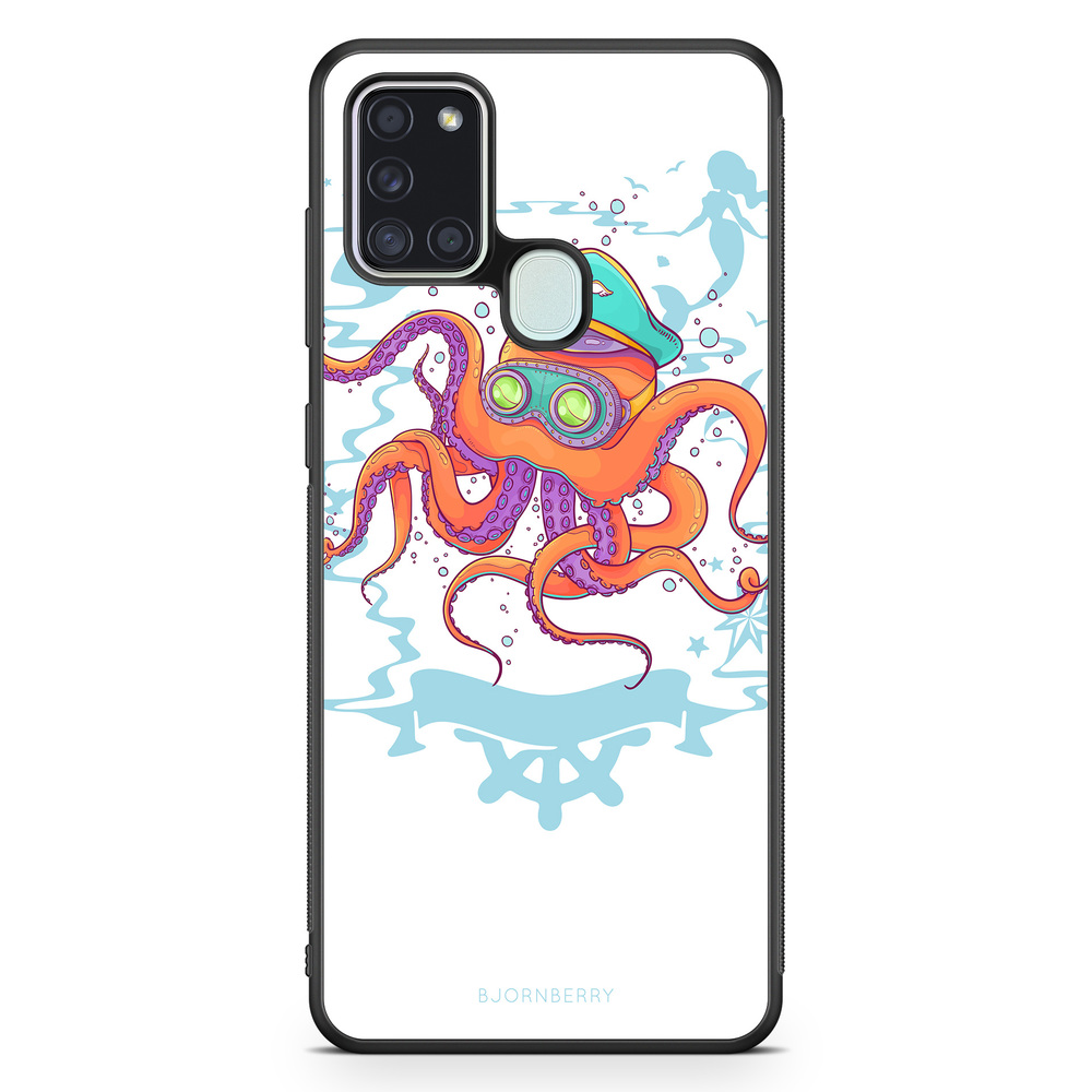Samsung Galaxy A21s Case - Captain Octopus