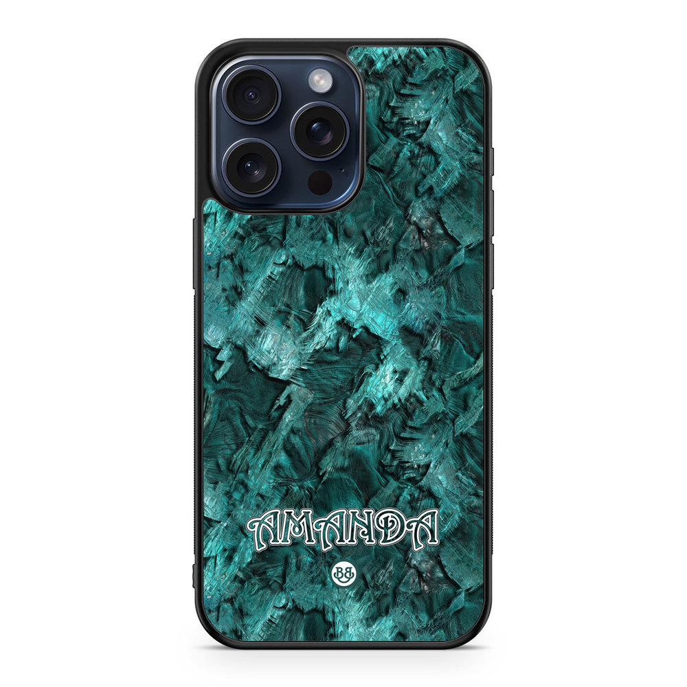 iPhone 15 Pro Max Custom Case - Green Name