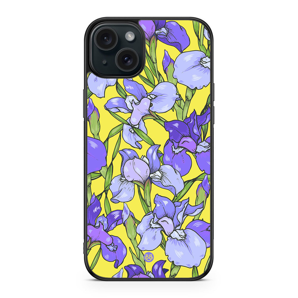 iPhone 15 Plus Case - Iris Flowers