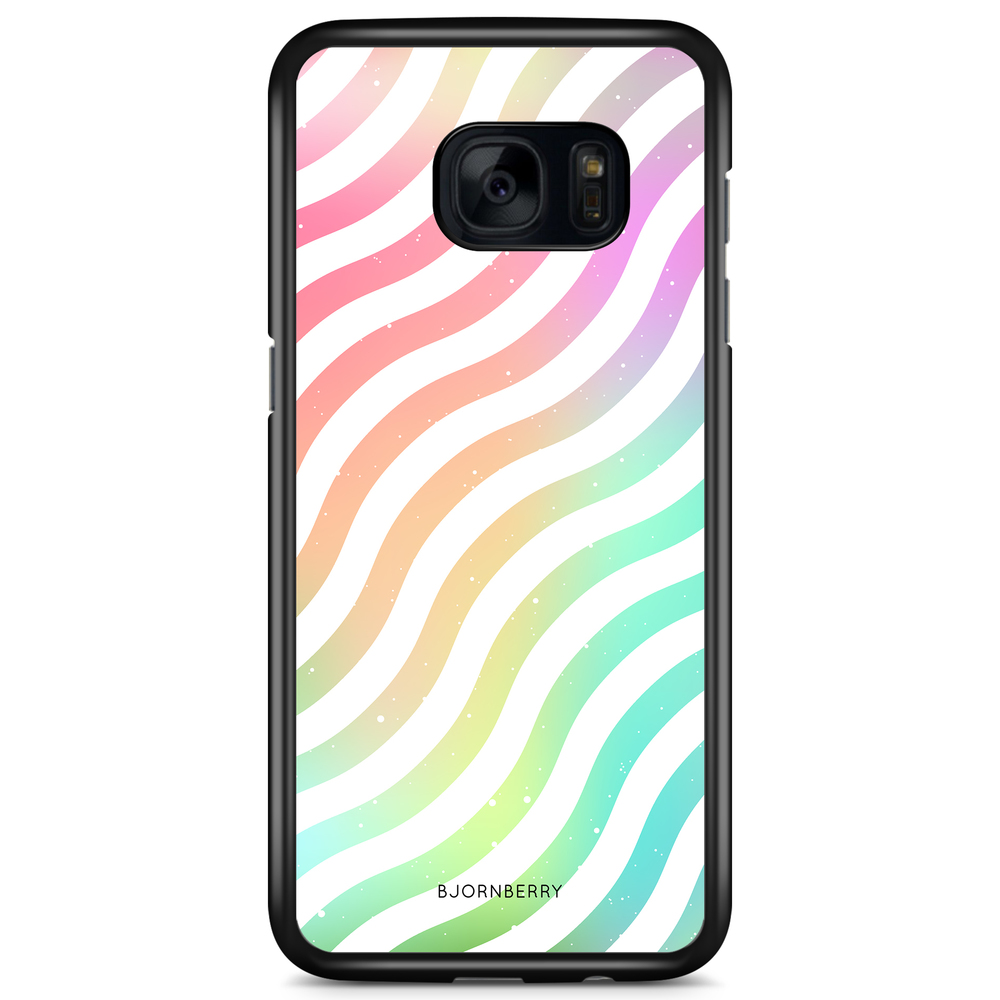 Samsung Galaxy S7 Case - Wavy Rainbow