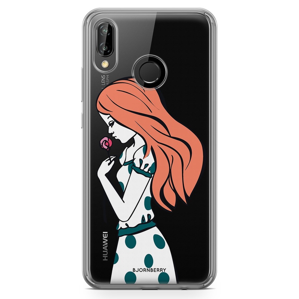 Huawei P20 Lite Fashion Case - Girl Rose