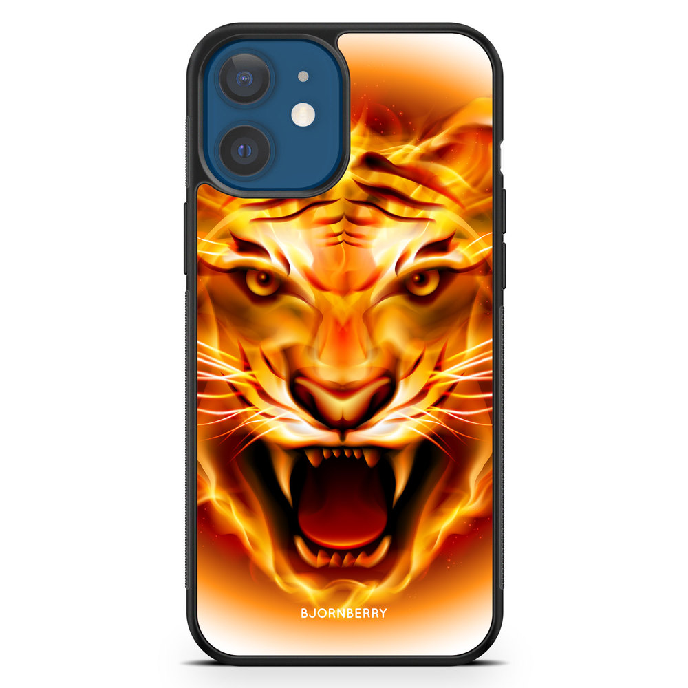 iPhone 12 Mini Case - Flames Tiger