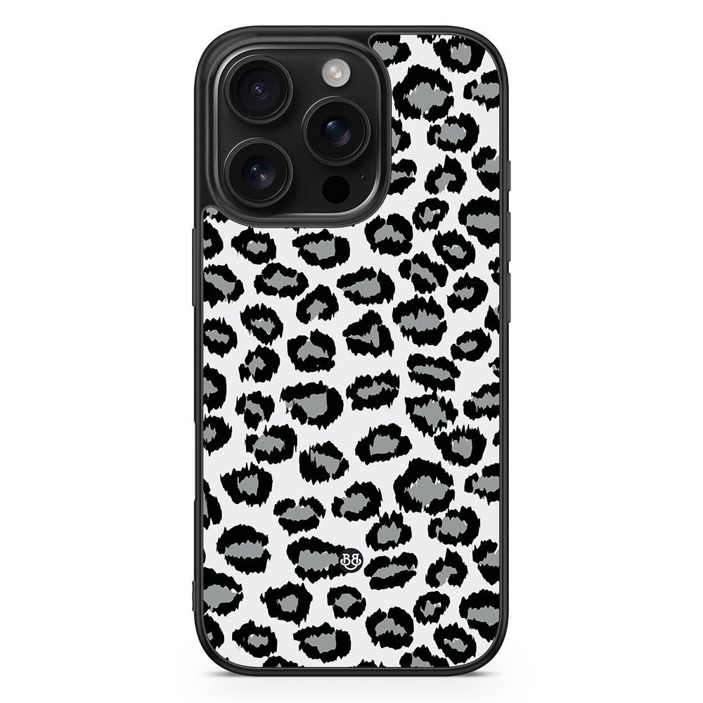 iPhone 16 Pro Case - Gray Leopard