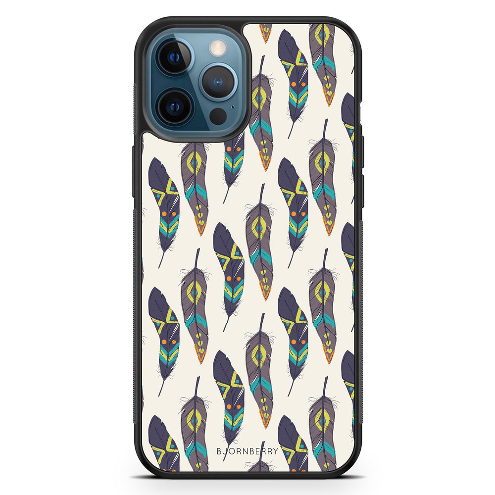 iPhone 12 Pro Case - Ethnic Feathers