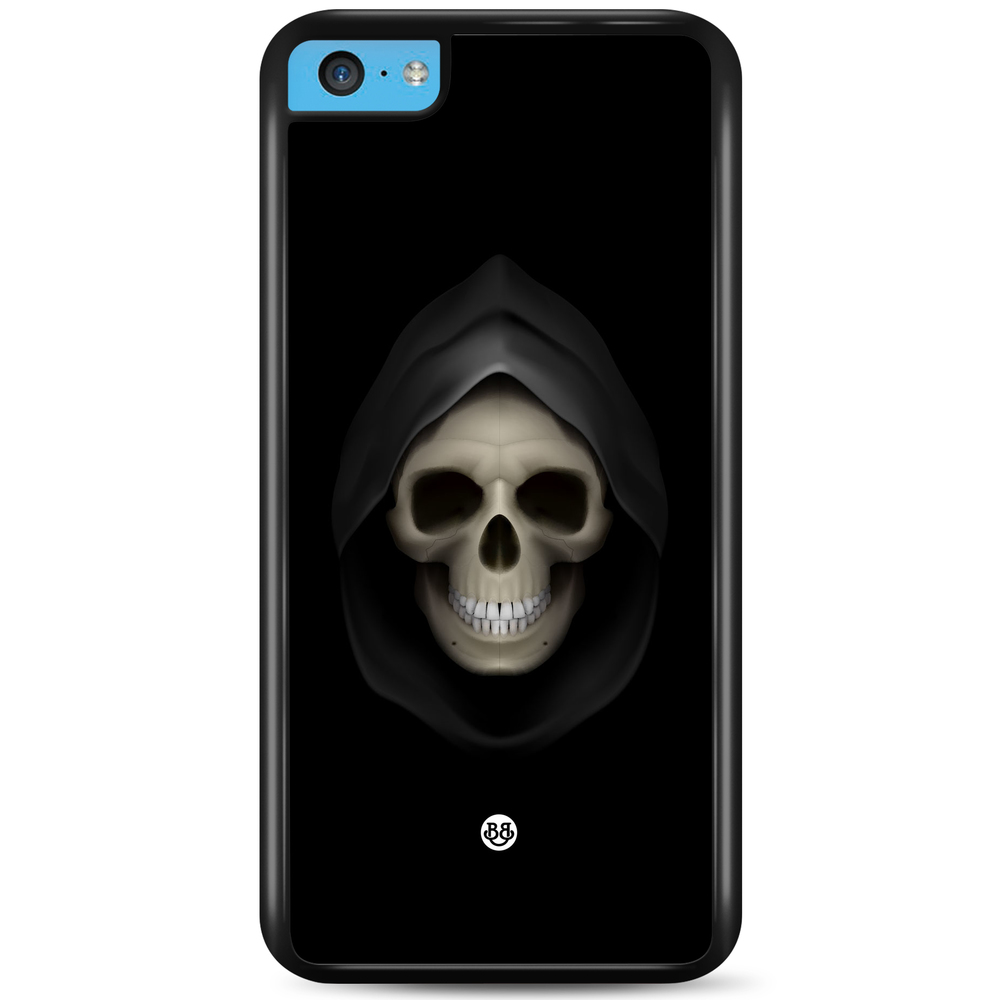 iPhone 5C Case - Svart Dödskalle