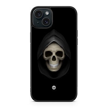 iPhone 15 Plus Skal - Svart Dödskalle