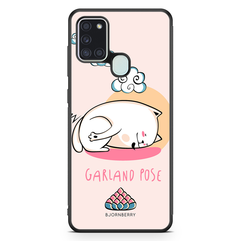 Samsung Galaxy A21s Case - Yoga Cat Garland
