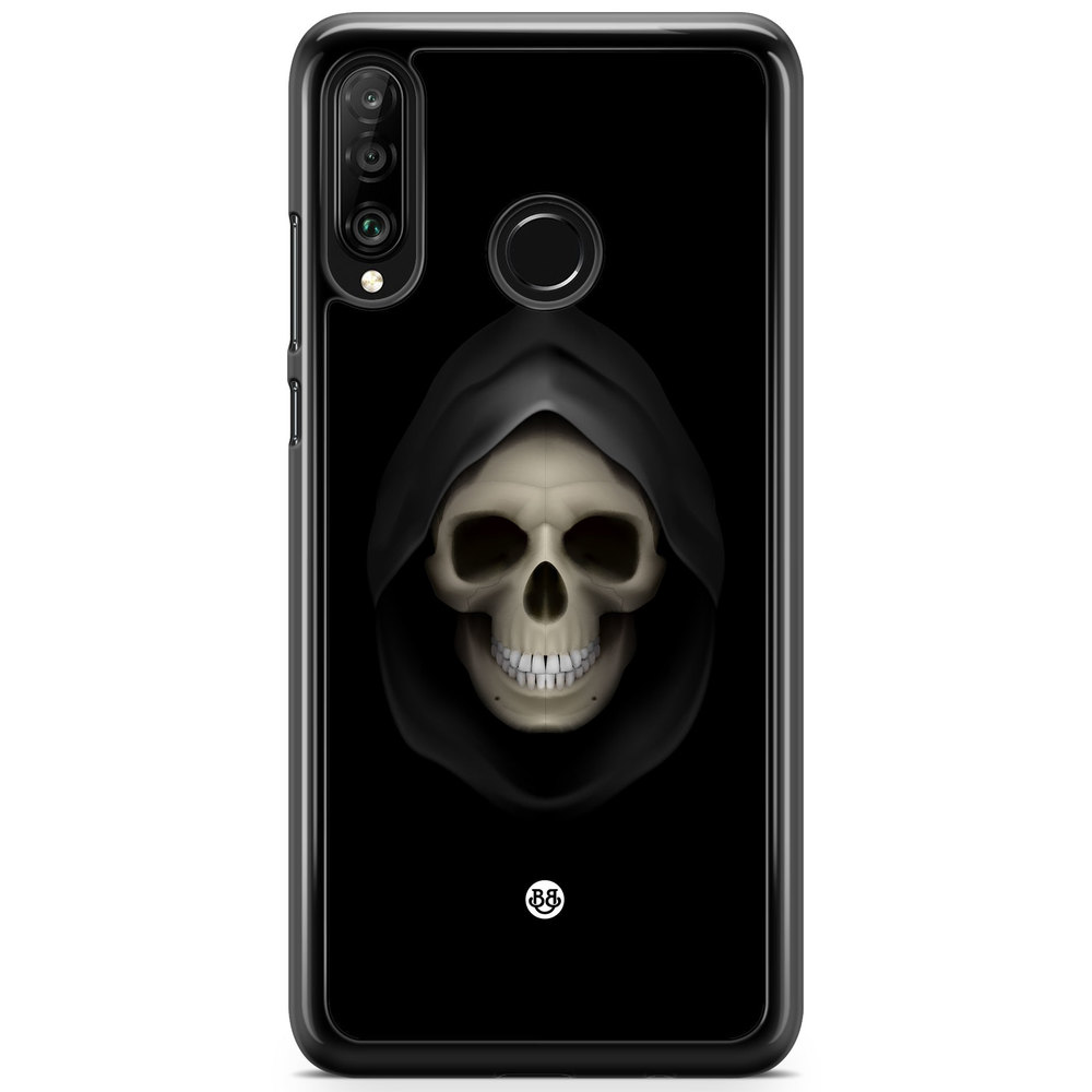 Huawei P30 Lite Case - Svart Dödskalle