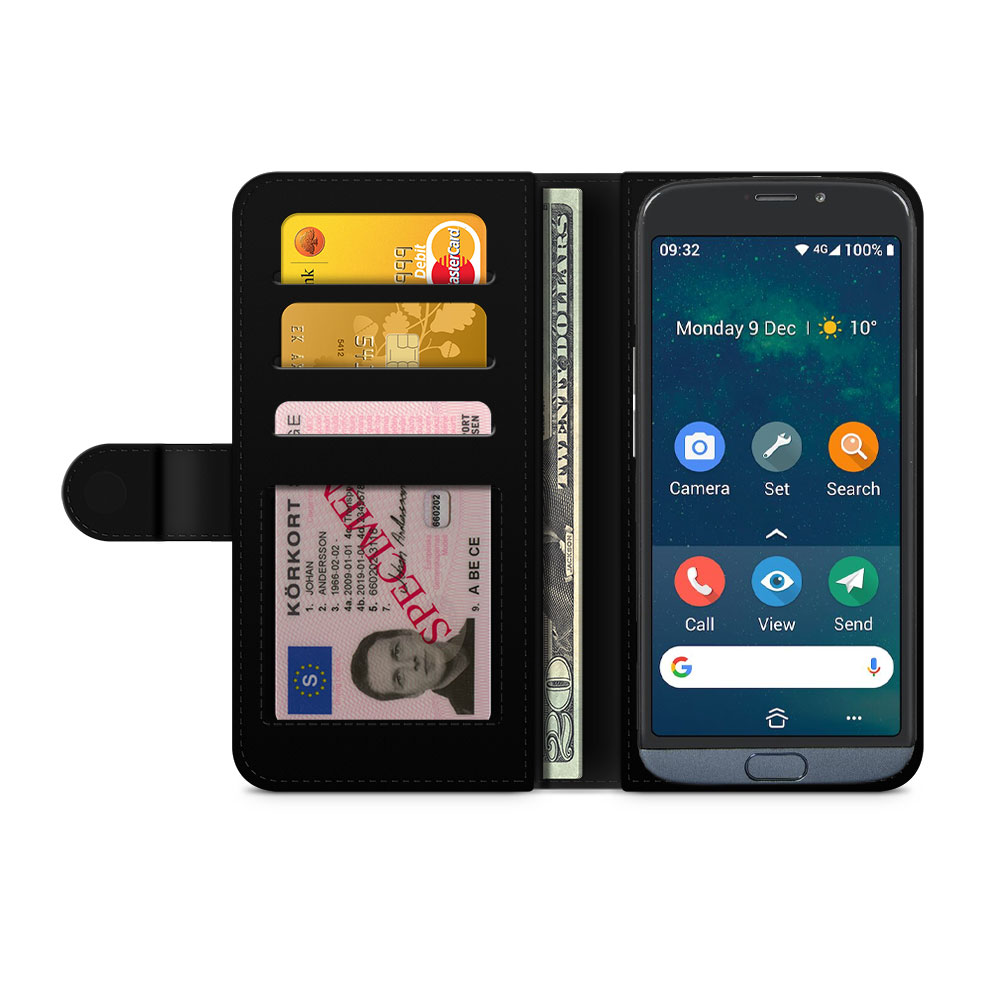 Doro 8050 Wallet Case - Christmas Bows - 2
