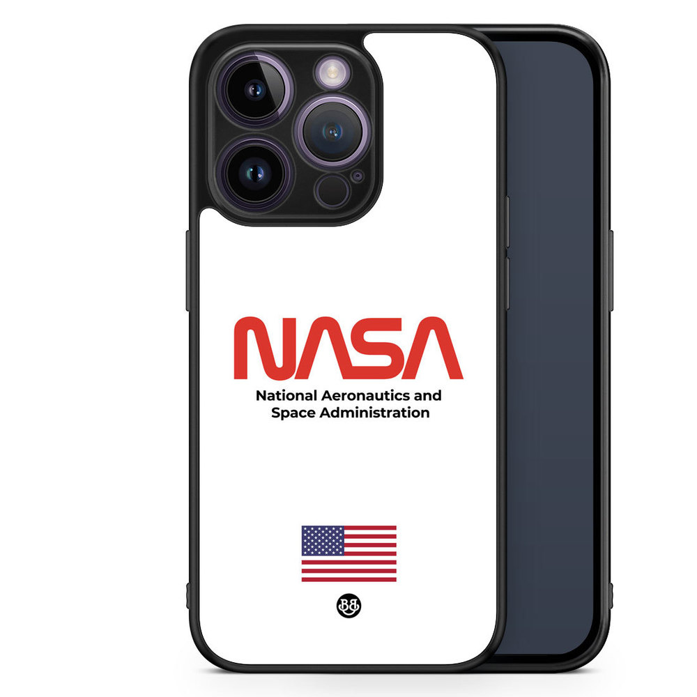 iPhone 14 Pro Case - NASA Worm White